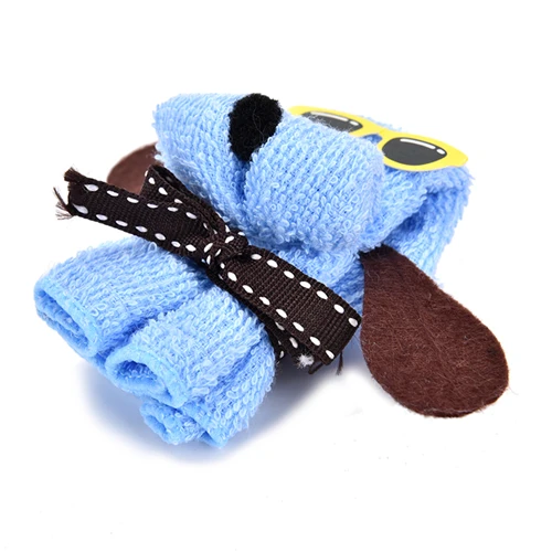 Новая собака форма торта + солнцезащитные очки полотенце микрофибра мочалка