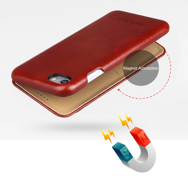 Высококачественный простой Роскошный чехол из натуральной кожи для IPhone X XS MAX XR 6 6S Plus 7 7plus 8 8plus Чехол-книжка для телефона