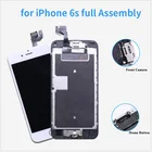 Качественный ЖК-экран AAAA в сборе для iPhone 6s, ЖК-дисплей с 3d сенсорным цифровым преобразователем, предварительно собранный дисплей, фронтальная камера + кнопка домой