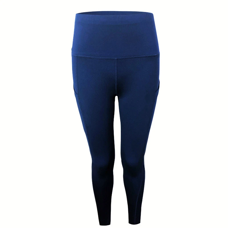 Однотонные колготки с карманами и высокой талией для женщин эластичные