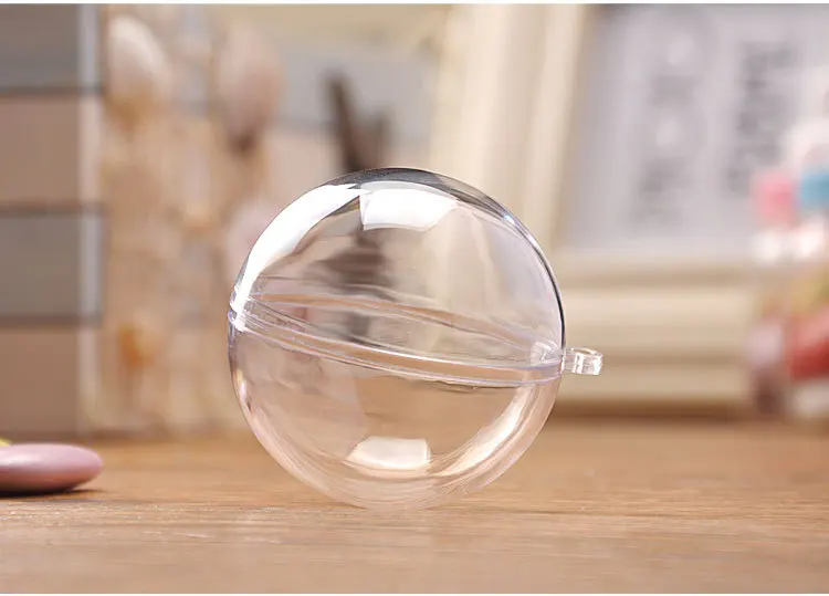 Прозрачная подвесная шары для новогодней елки прозрачные пластиковые украшения