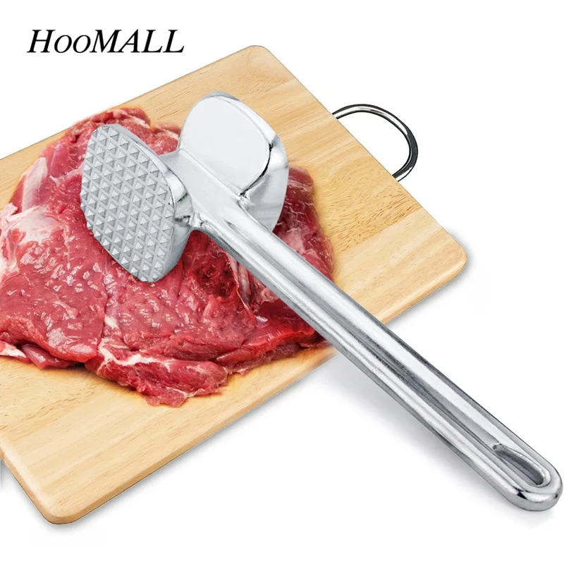 Hoomall алюминиевый сплав стейк Tenderizers мясо молоток паундеры стук-сторонний Prok кухонные инструменты Биф разбивая кухонная посуда 20x5,5 см