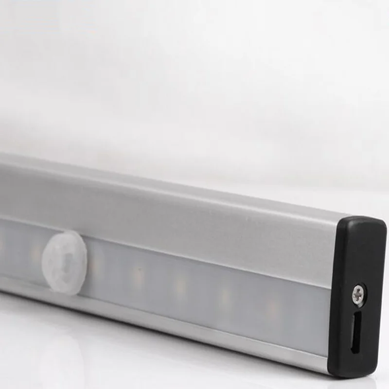 Новый обновленный умный сенсорный светильник 10 светодиодов ночник с питанием от