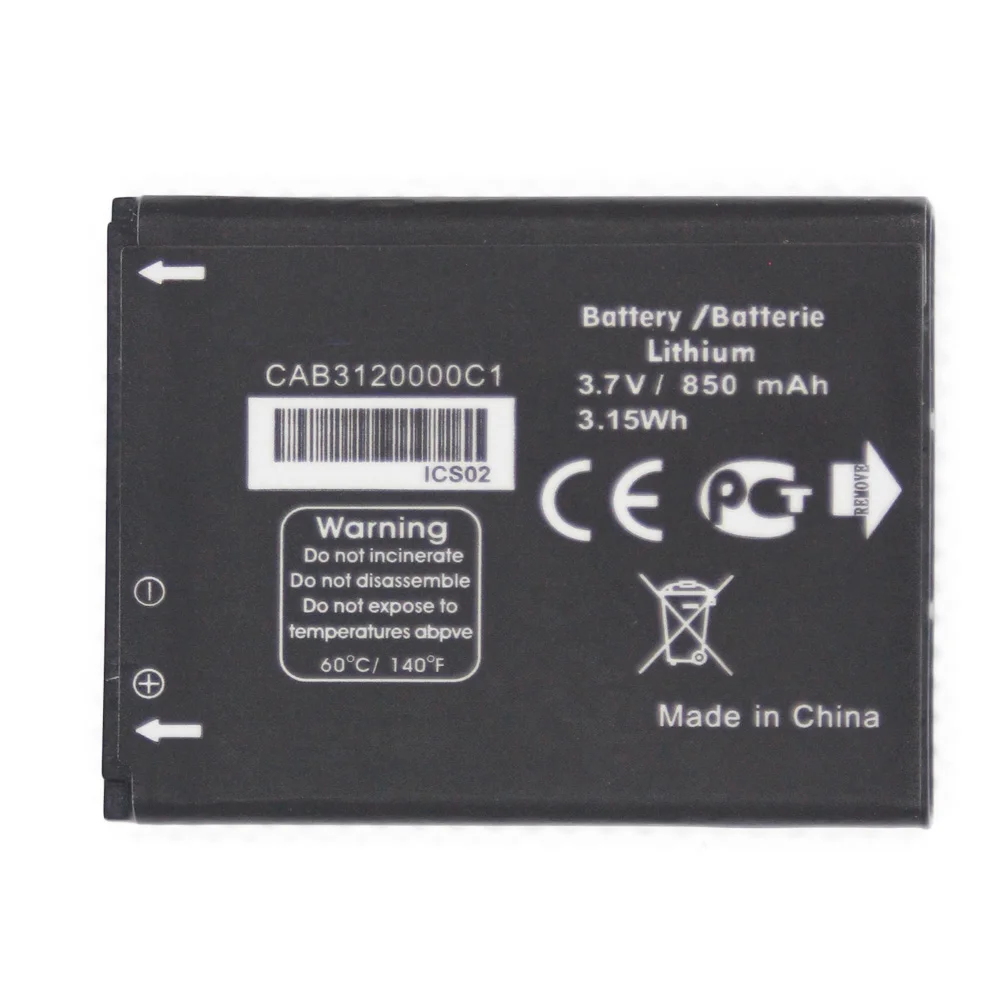 20 шт./лот CAB23A0000C1 850 мАч аккумулятор для мобильного телефона TCL / Alcatel OT710 OT 800 OT880a