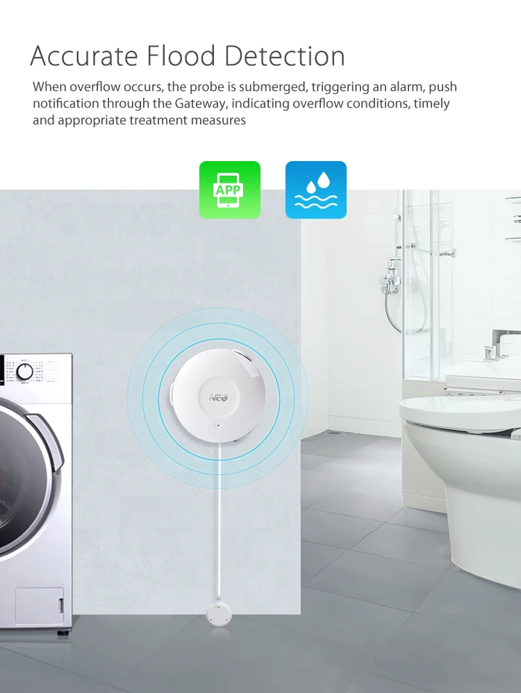 NEO Smart WIFI датчик утечки воды беспроводной детектор приложение оповещение сенсор