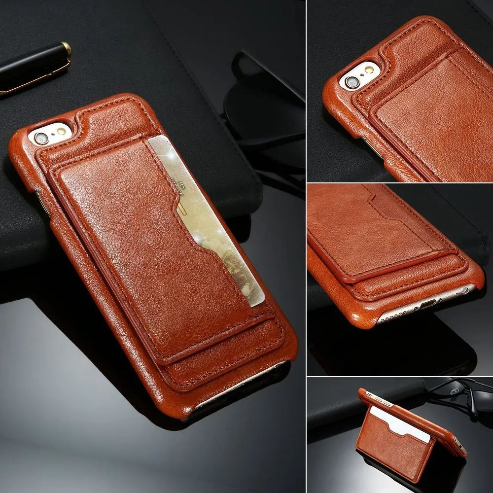 KISSCASE Модный чехол для iPhone 7 Plus роскошный кожаный телефона чехлы 6 6s 8 с держателем