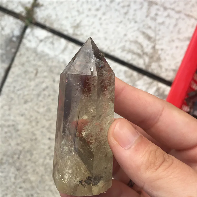 Горячая распродажа! Натуральный кристалл дымчатого кварца волшебная палочка