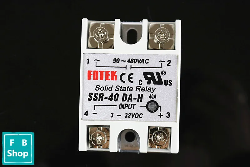 Твердотельное реле SSR 40DA H 40A фактически 3 32V DC TO 90 480V AC регулятор твердотельного