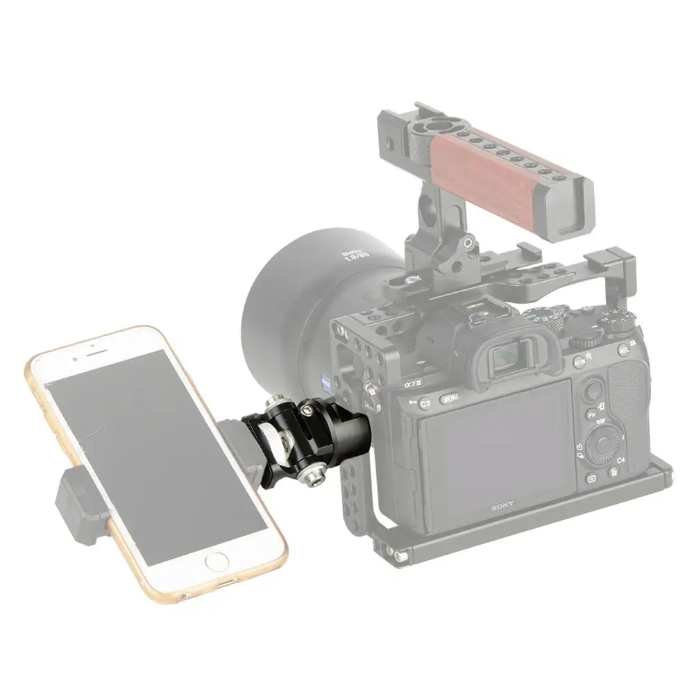 NICEYRIG DSLR камера полевой монитор держатель крепление с NATO замок зажим для 5 дюймов или 7 дюймов монитор