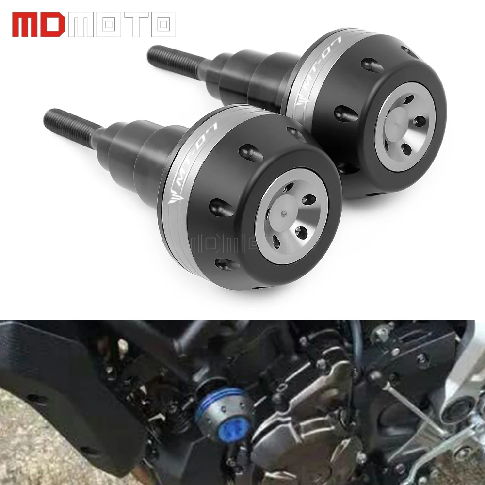 Новая пара защитных слайдеров рамы с ЧПУ для Yamaha MT07 MT 07 2014 2015-2018 защита двигателя