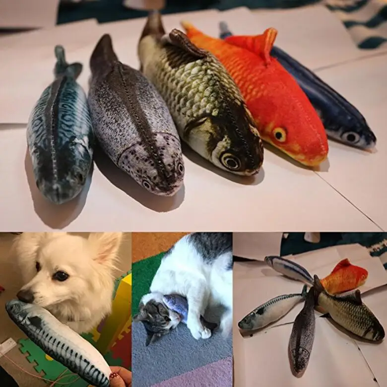 Плюшевая креативная 3D игрушка в форме карпа кошки подарок милая имитация рыбы