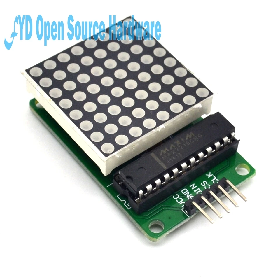 Модуль управления MAX7219 для arduino 5 В интерфейсный модуль 8x8 выходной ток общий