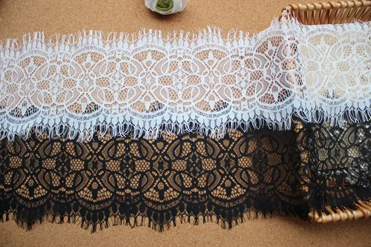 Высококачественная кружевная ткань для ресниц рукава воротника сделай сам юбка
