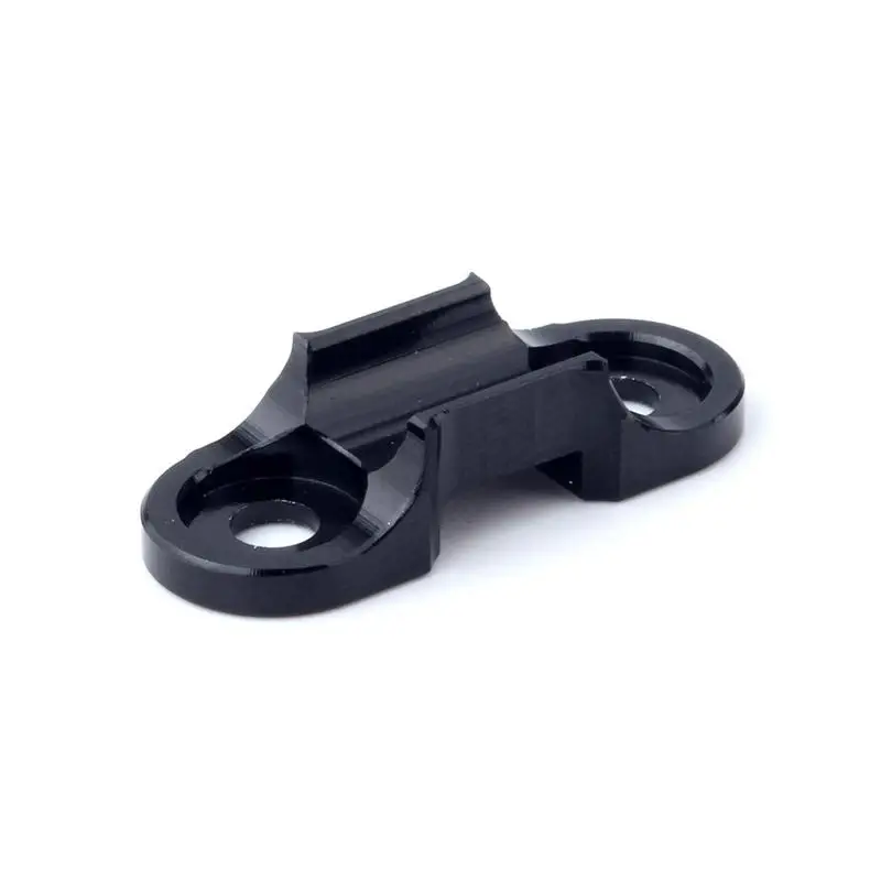 1pcs Aluminum Alloy Oil Tube Fixed Tubing Clamp Bicycle Frame C Buckle Mountain Bike Brake Cable Sets Tube Guide Adapter - Цвет: Черный