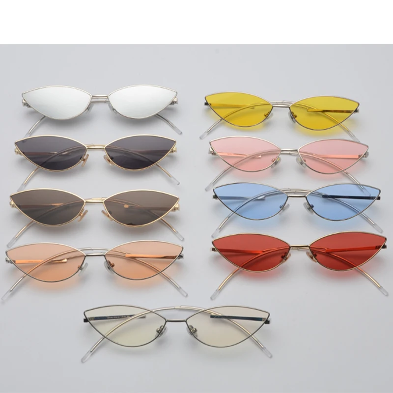Женские и женские солнцезащитные очки Cateye брендовые дизайнерские розовые