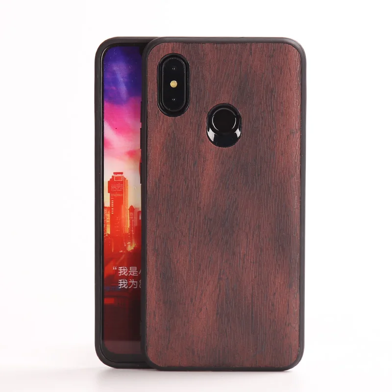 Роскошный чехол для телефона для Xiaomi mi 8 lite A1 A2 lite mi x 2S Max 3 чехол с текстурой древесины мягкий чехол для Red mi Note 5 6 Pro Чехол - Цвет: Brown