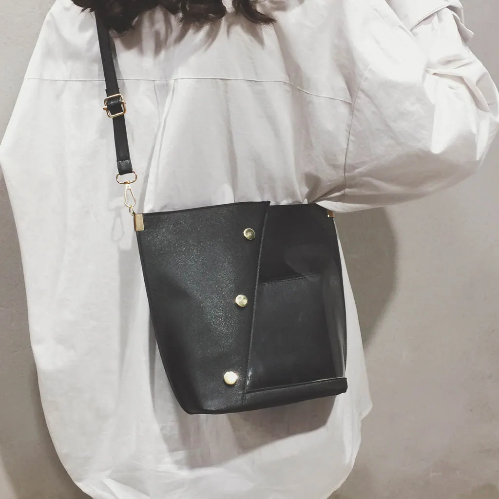 Женские сумки MOLAVE однотонные с заклепками на молнии плечо 9411 2019|Сумки ручками| |