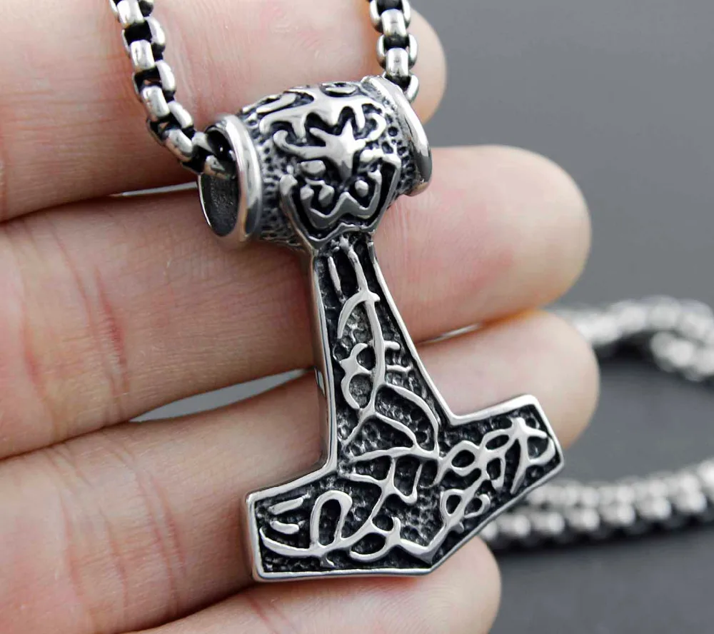 Подвеска THORS Молот Мьёльнир норвежский викинг GOD мифологическая подвеска N12|norse