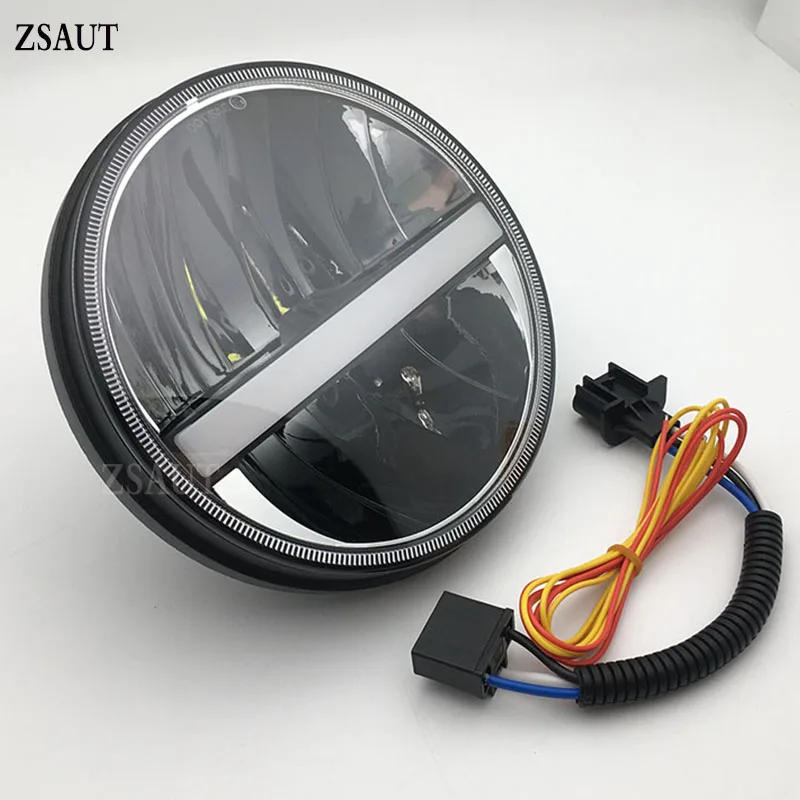 7 дюймовый круглый металлизированная фара с отражателем белый светодиодный для