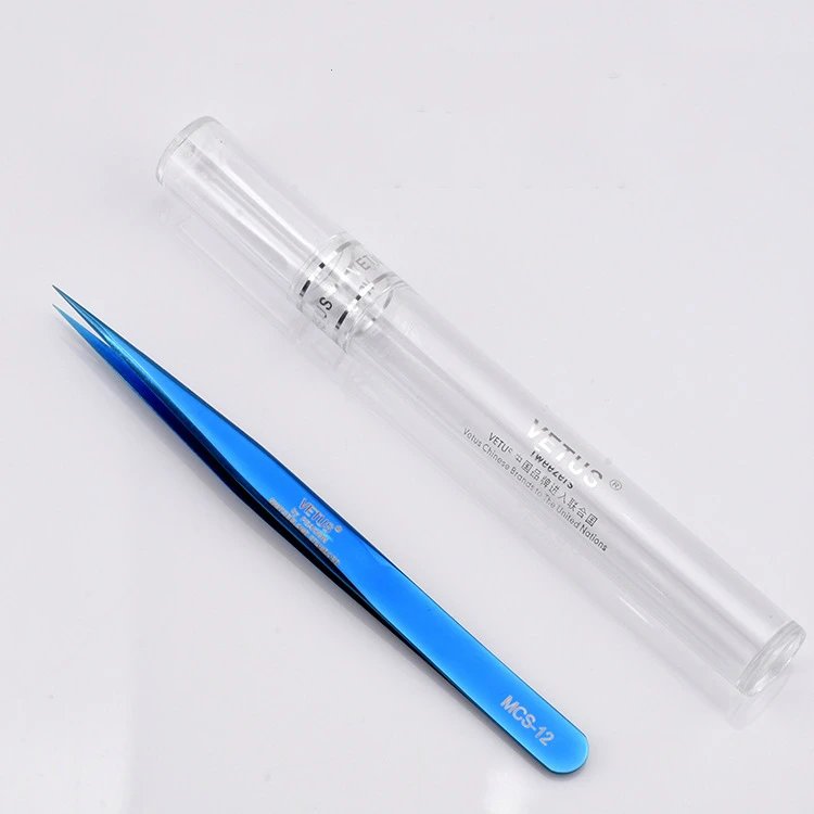 Vetus MCS серия Dream blue Цвета Премиум красота щипцы для макияжа для наращивания ресниц Pinzas Супер точность