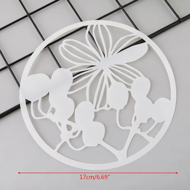 8 шт Круглые решетки для рисования пластиковые детские трафареты