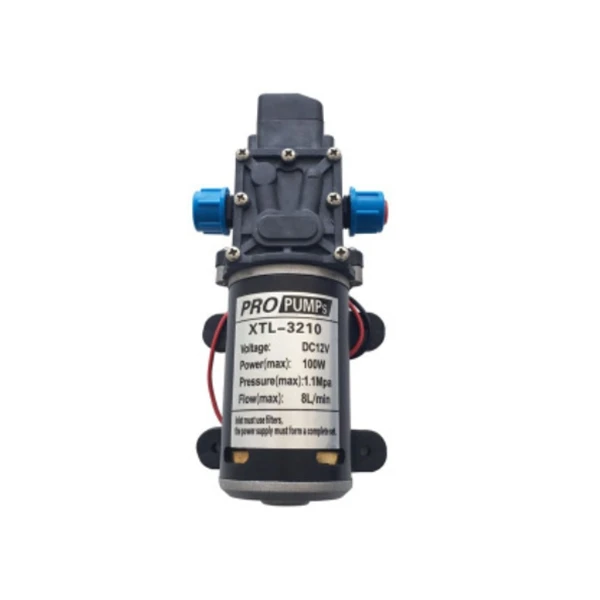 Высокое давление DC 12v 100W электрический мембранный Водяной насос 8л/мин XTL