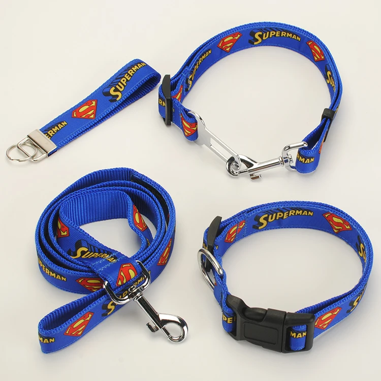 Новый поводок для собак ошейник ремень безопасности брелок 1 дюйм синяя