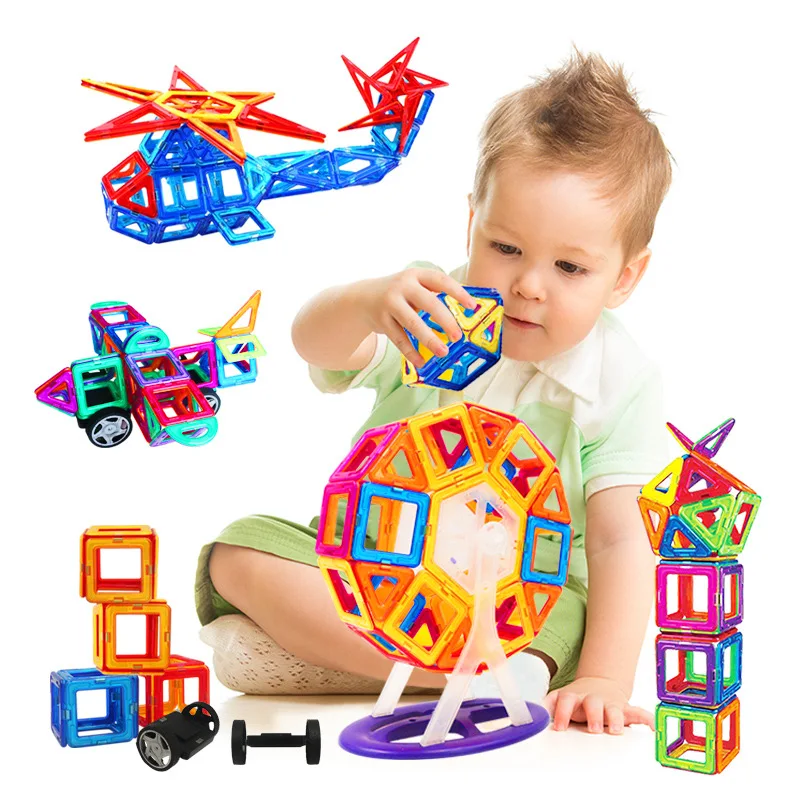 Большой набор 229 шт. магниты блоки 3D Строительные развивающие игрушки