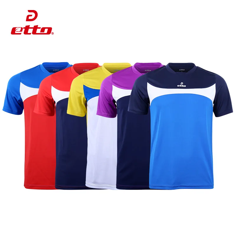 Etto качество Xxs~ 4xl для взрослых и детей футболка с коротким рукавом Джерси для мужчин мальчик футбольная команда униформа быстросохнущая футбол тренировочный костюм HUC005