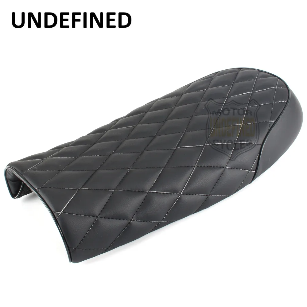 

UNDEFINED New Universal Cafe Racer Seat Flat Brat Diamond Motorcycle Seat Cover Saddle for Yamaha SR400 Honda CB Kawasaki Suzuki