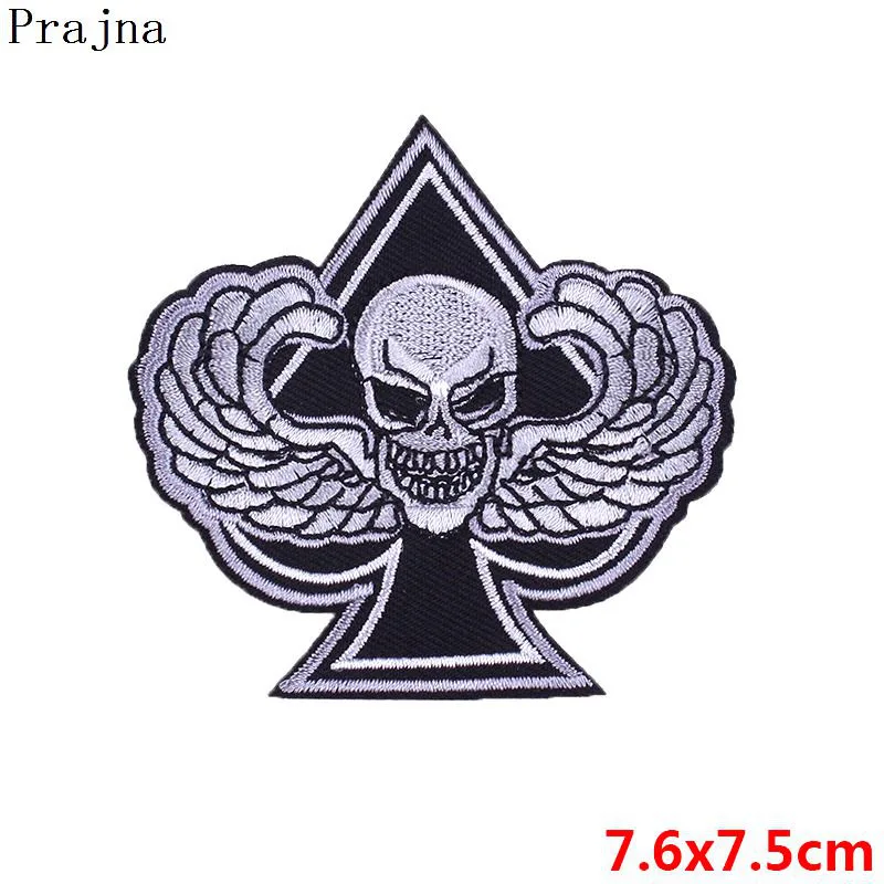 Мотоциклетные нашивки Prajna Grim Reaper нашивка с глазным яблоком и черепом вышивкой Rebel