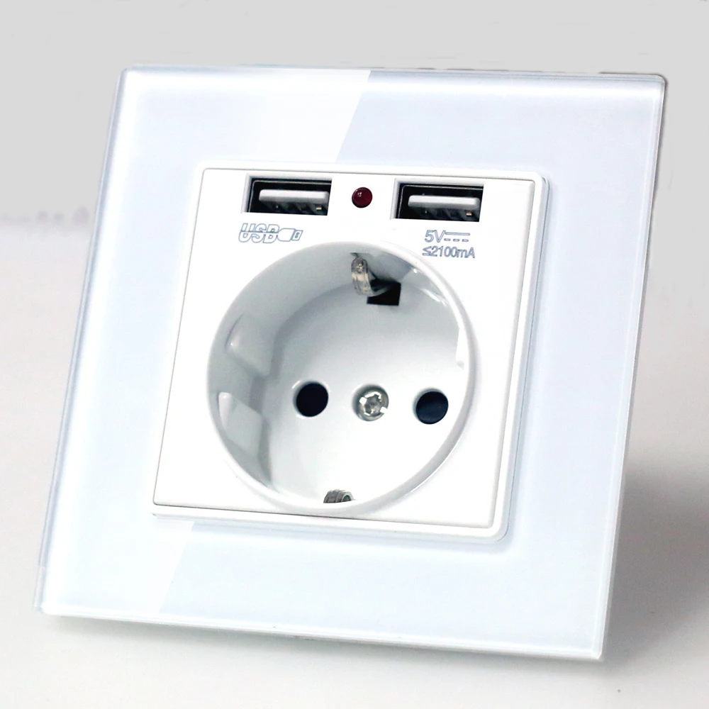 Штепсельная розетка с usb розеткой штепсельная вилка двумя usb-разъемами для