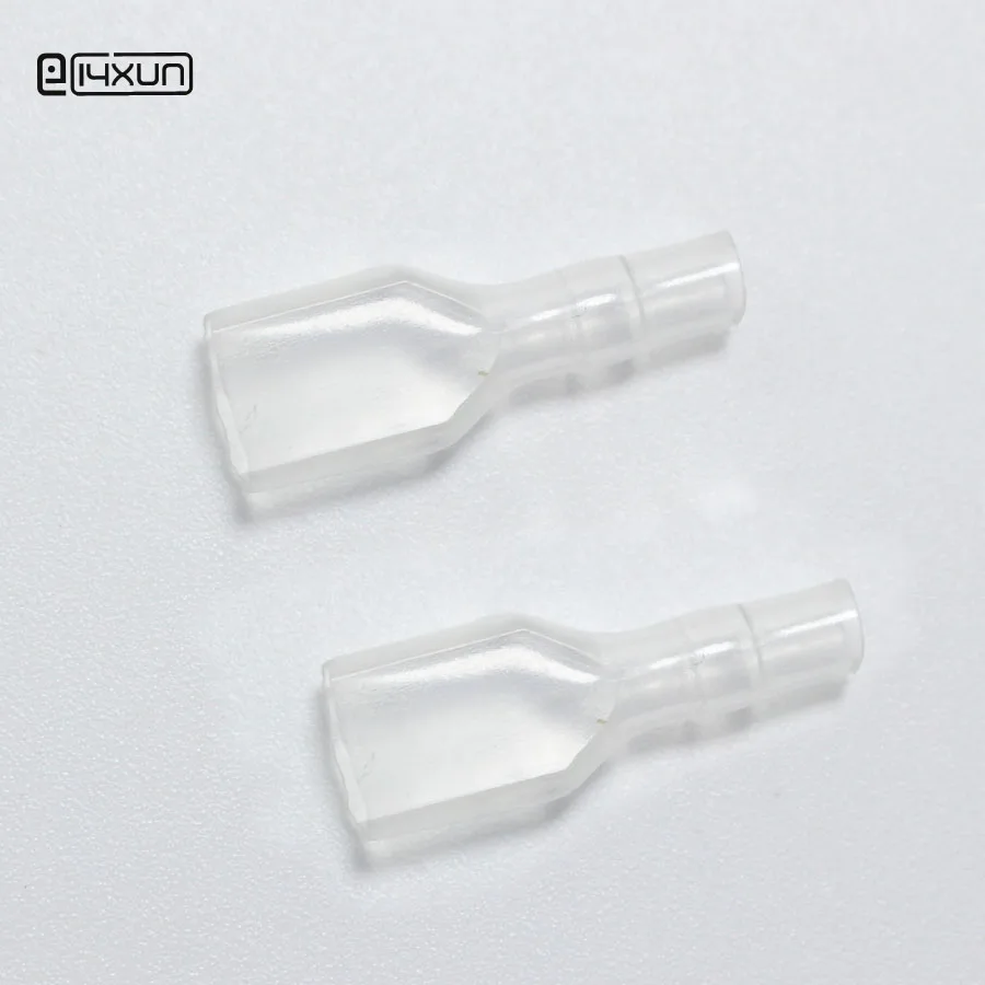 100 шт. силиконовый чехол для 6 3 мм медный мужской и женский обжимный терминал