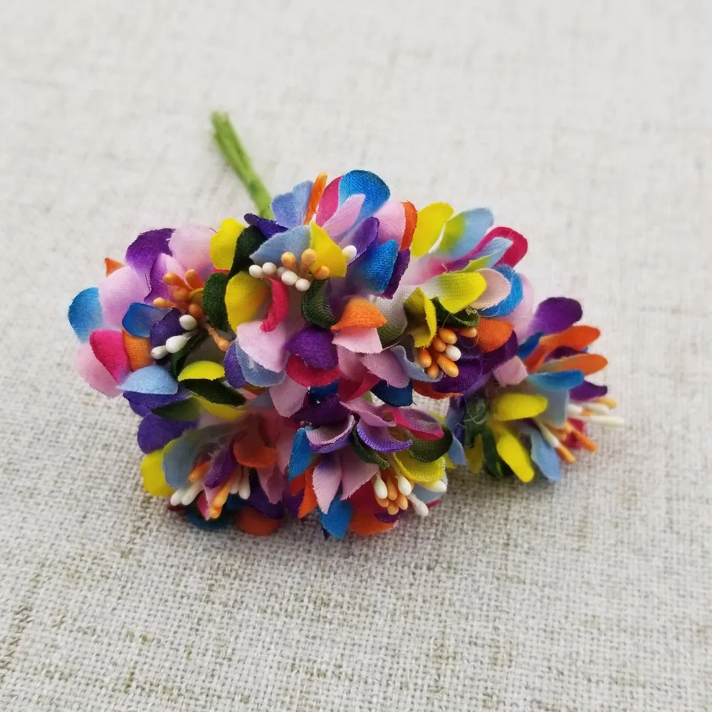 6 шт./лот 3 см Искусственный цветок маргаритки для венков цветы домашней вечеринки