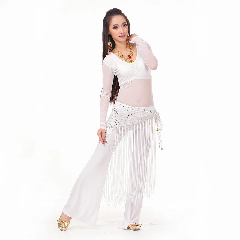 2016 набор костюма для танца живота Профессиональный топ и брюки хип шарф