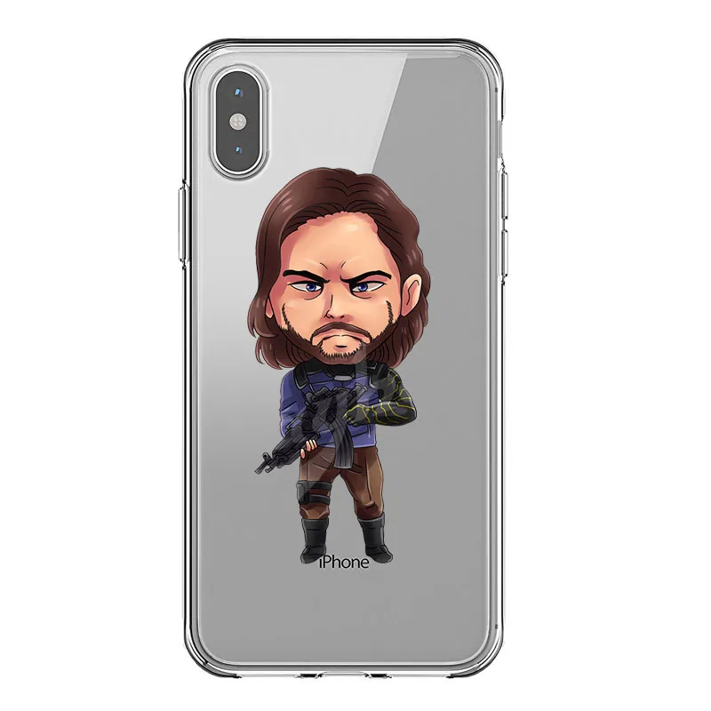 TPU Marvel Мстители Marvel DC Comics Железный человек паук Джокер Бэтмен мягкий ТПУ чехол для телефона для iPhone X SE 5S 6 6S 7 8 XR XSMAX - Цвет: TPU