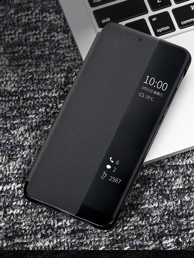 Фирменный Официальный чехол для huawei P20/P20 Pro, умный флип-чехол для huawei P20/Pro, зеркальный чехол с окошком для сна и пробуждения