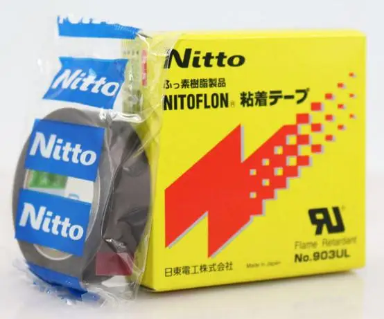 

50Rolls/Lot High Quality Nitto Denko Tape 903UL Nitoflon Silicone Adhesive Tape (T0.08mm*W13mm*L10m)