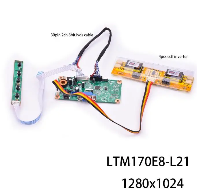 LTM170E8-L21 M. R2270C. 1 ЖК драйвер платы комплект VGA старый экран ноутбука дисплей с lvds кабель и инвертор - Цвет: LTM170E8-L21