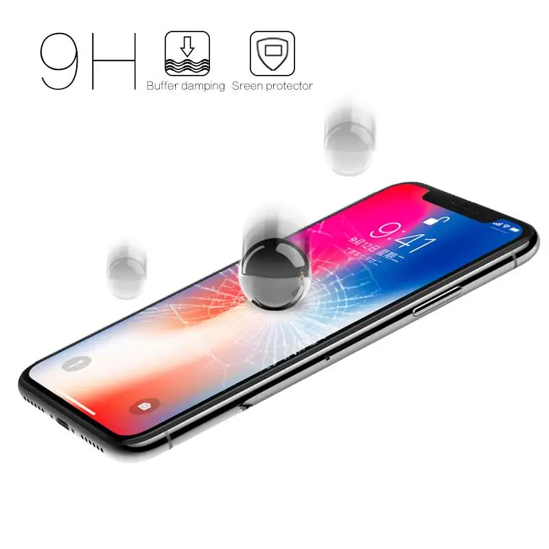 Ультратонкое закаленное стекло для iPhone XS Защитная пленка экрана XR Max X 10 8 7 6 6S Plus 5 5S