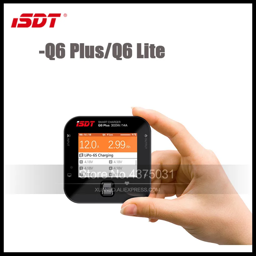 Оригинальный iSDT Q6 Plus 300 Вт 14A lite 200 8A Карманный аккумулятор зарядное устройство для