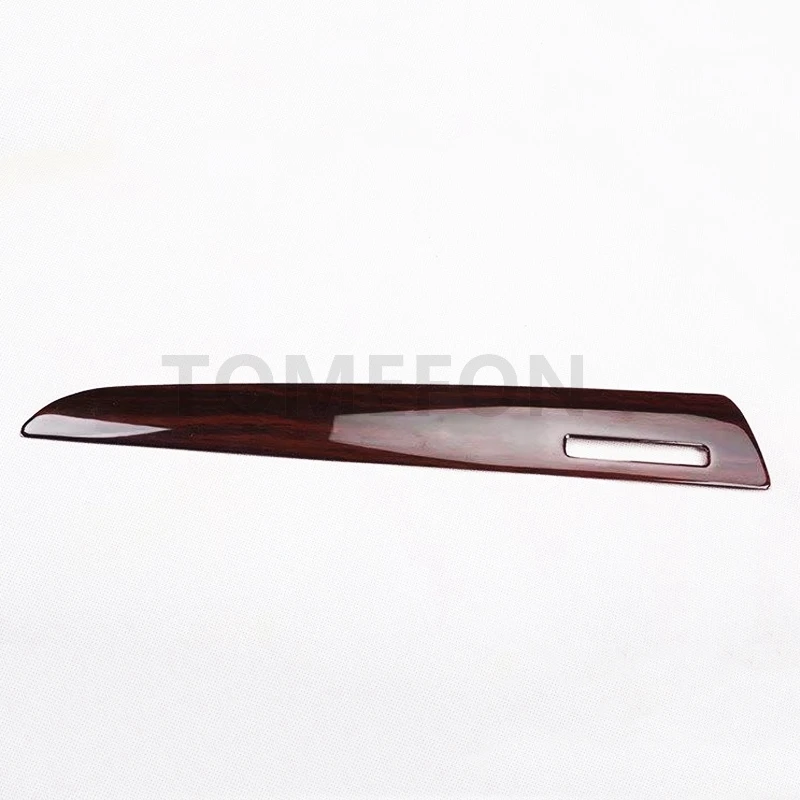 Front 1piece TOMEFON для Audi Q5 2013- ABS пластик деревянная краска Передняя передача Шиф Панель рамка 4 дверные ручки отделка интерьера аксессуары - Название цвета: Front 1piece