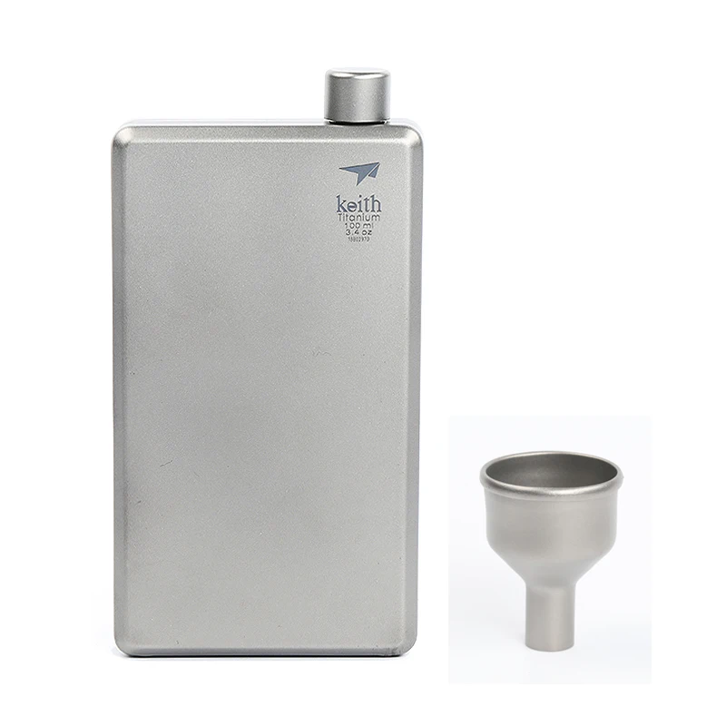 Кит титановый Флагон 100 мл красочная фляжка для улицы и кемпинга посуда напитков