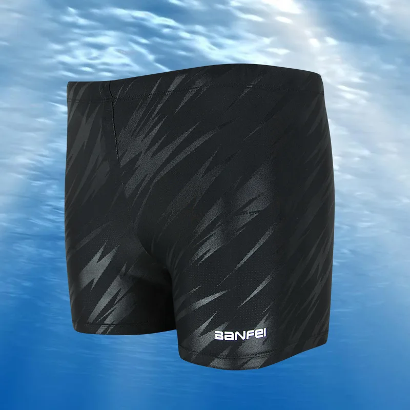 L-4XL плюс Размеры плавание Мужские Шорты для купания плоский угол шорты помех