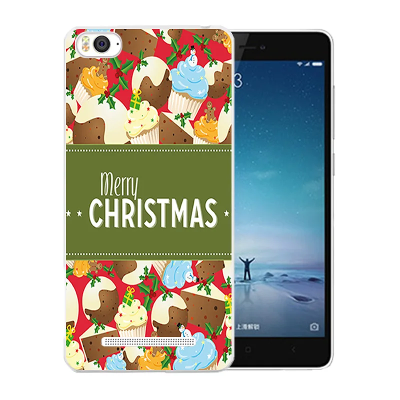 Чехол для Xiaomi Mi 4i Mi4i Mi4C 4C чехол с рисунком Merry X'MAS мягкий из ТПУ роскошный