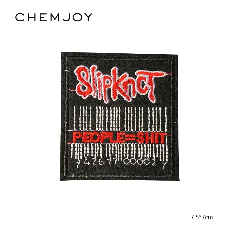 Вышивка Slipknot патч для одежды утюжок на письмо нашивки одежда наклейки полоса патч Эмблема на ткани Одежда DIY Аксессуары