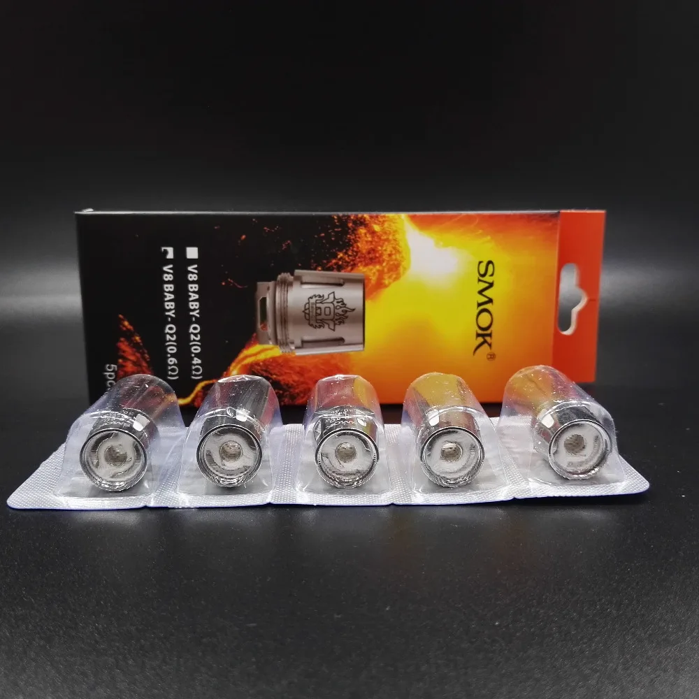 5 шт/л Оригинал SMOK катушки TFV8 маленьких Q2 двойной E испаритель для электронных