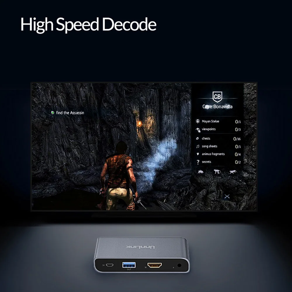 Unnlink USB3.0 игровая карта захвата видеозахвата FHD1080P@ 60 Гц Запись в реальном времени для PS3 PS4 xbox one 360 rend переключатель