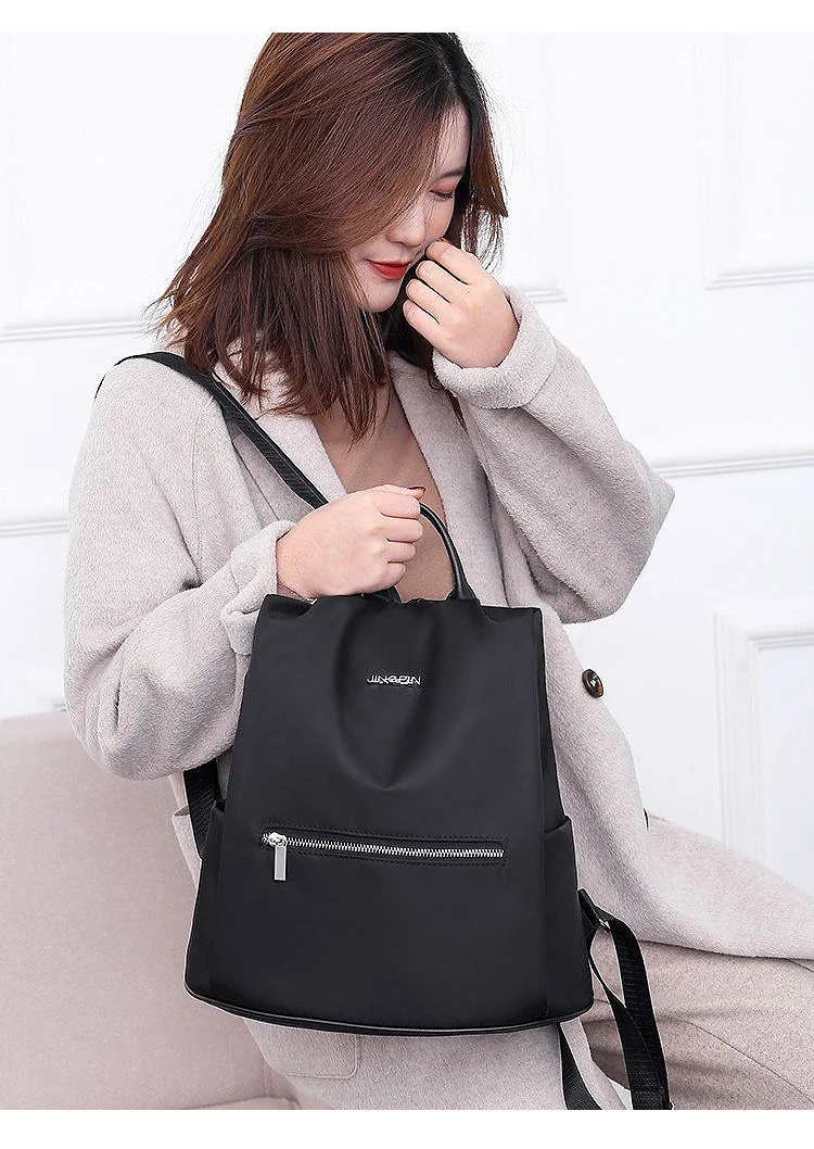 LIKETHIS, женский рюкзак, модная, винтажная, однотонная, черная сумка на плечо, Bolsa Feminina, простой стиль, большая Вместительная дорожная сумка, Mochila