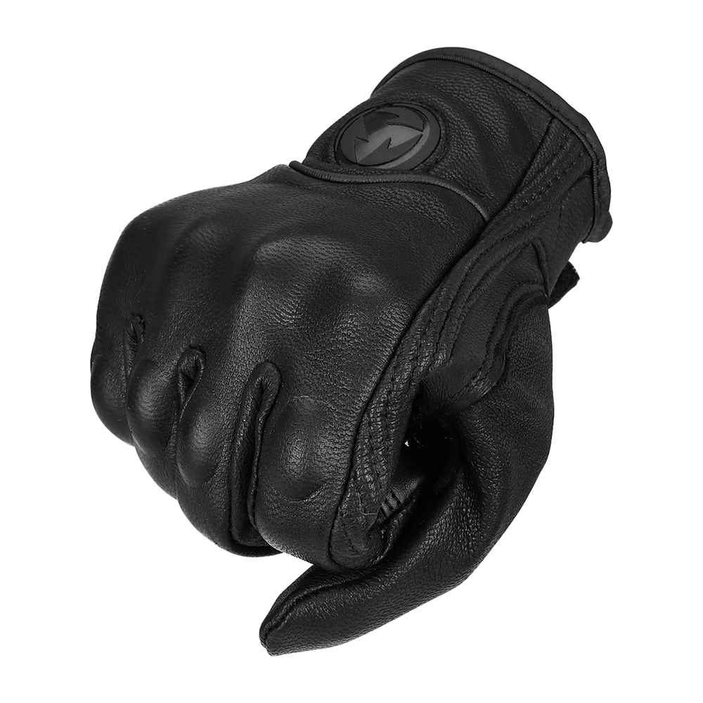KEMiMOTO сенсорный экран Ретро настоящие кожаные мотоциклетные перчатки Guantes Moto Luva Motociclista защитные шестерни перчатки для мотокросса